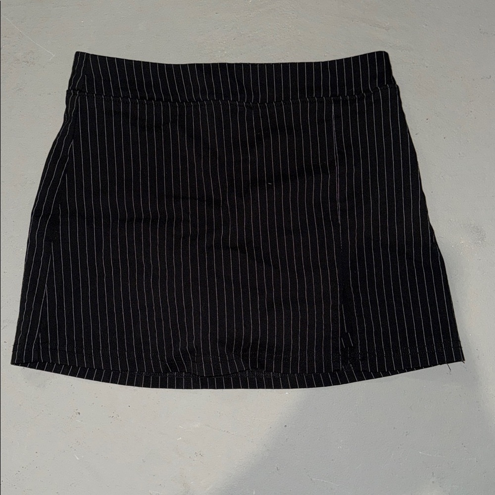 Pinstripe Mini Skirt